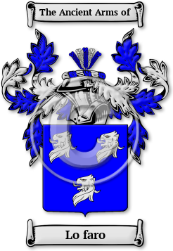 Lo faro Family Crest Download (jpg) Legacy Series - 150 DPI